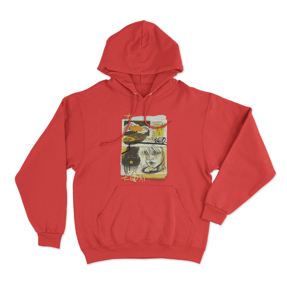Ego Unisex Hoodie Red Ego Unisex Hoodie Red