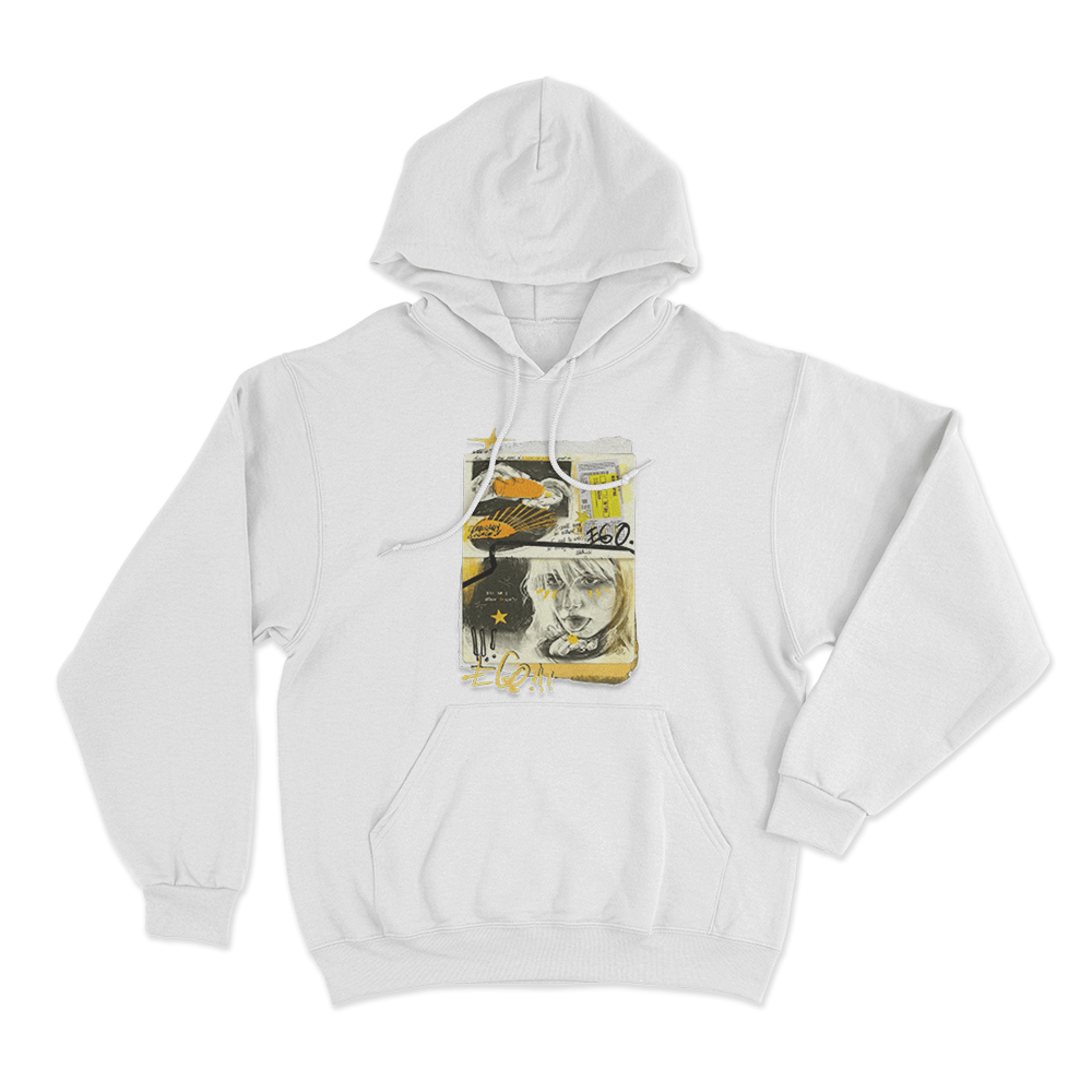 Ego Unisex Hoodie White Ego Unisex Hoodie White