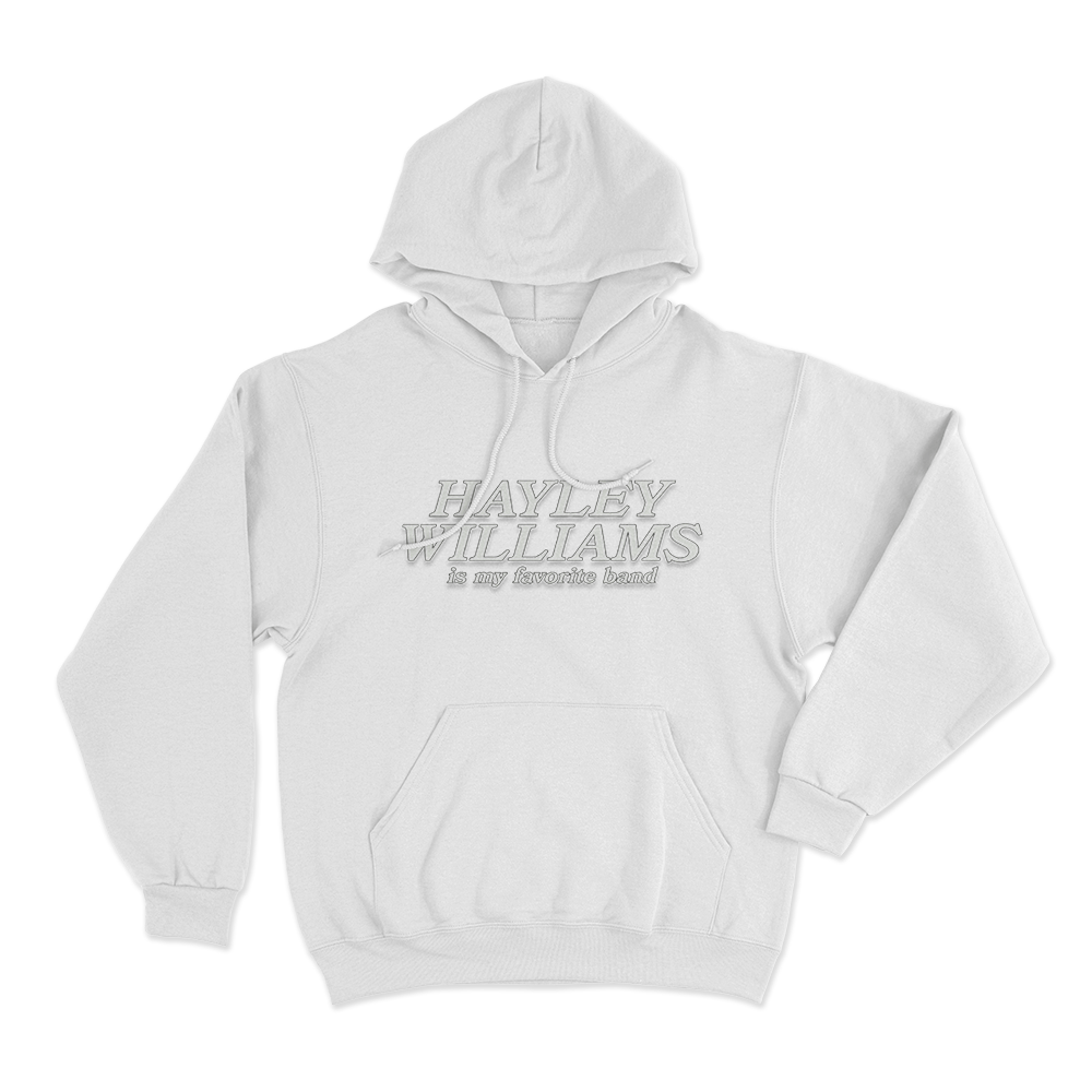 My Favorite Band Unisex Hoodie White My Favorite Band Unisex Hoodie White