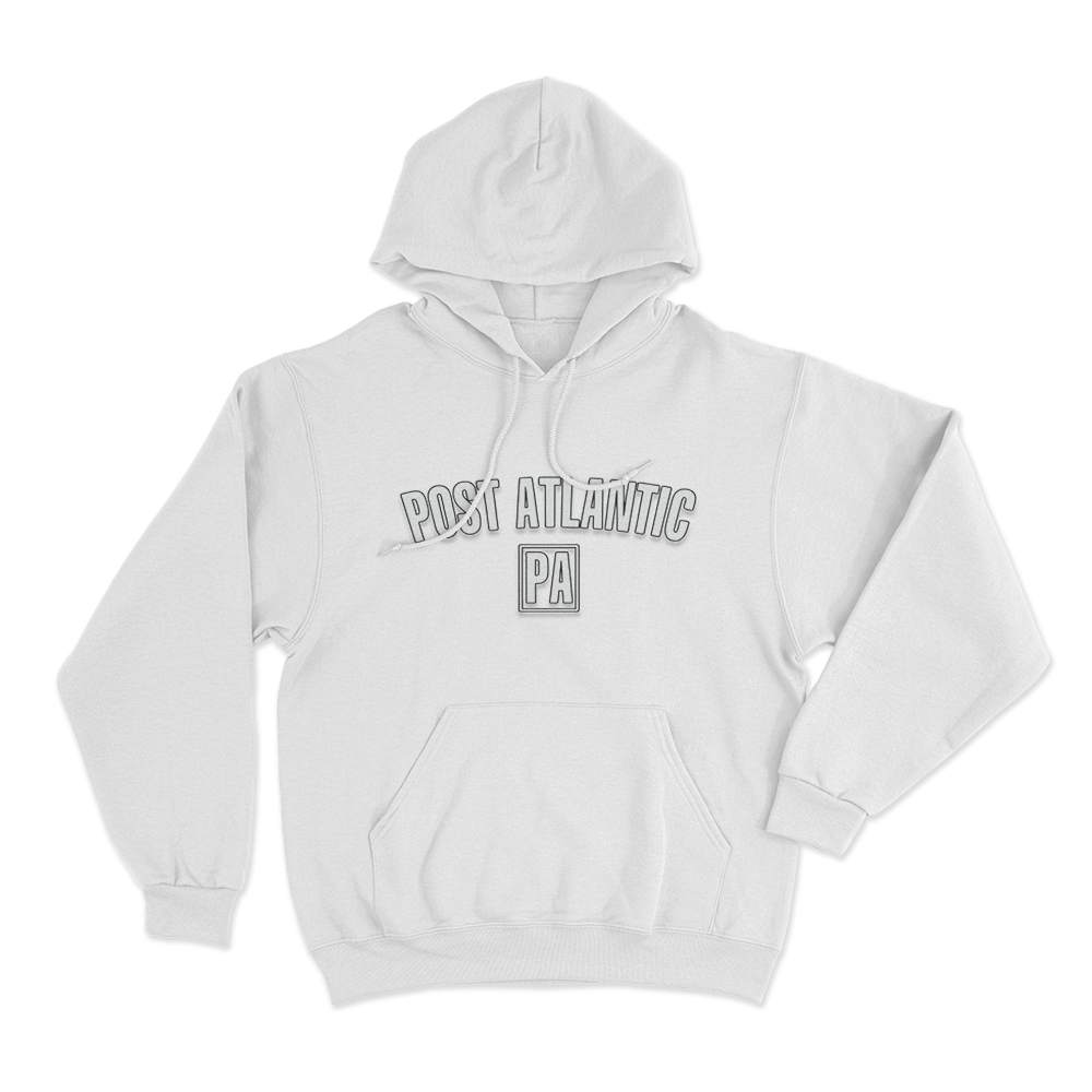 Post Atlantic Unisex Hoodie White Post Atlantic Unisex Hoodie White