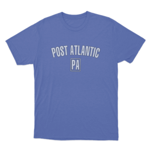 Post Atlantic Unisex T Shirt Blue